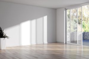 cleaning an empty home